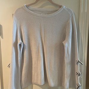 Ribbed Sweater with sleeve cutouts